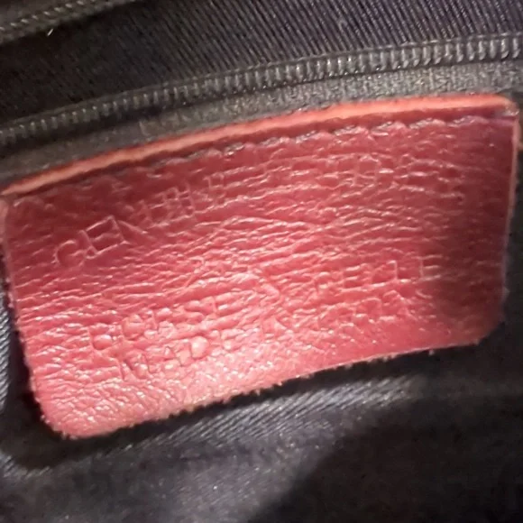 Leather Shoulder Bag Mahogany Color - Picture 4 of 8